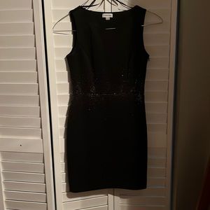 Calvin Klein black - studded waist dress